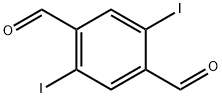 2,5-diiodo-1,4-benzenedicarboxaldehyde Struktur