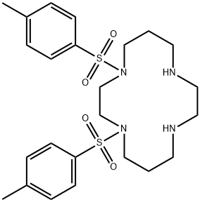 1,4-ditosyl-1,4,8,11-tetraazacyclotetradecane Struktur