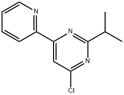 4-chloro-2-(iso-propyl)-6-(pyridin-2-yl)-pyrimidine Struktur