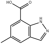 5-methyl-1H-indazole-7-carboxylic acid Struktur