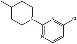 4-CHLORO-2-(4-METHYLPIPERIDIN-1-YL)PYRIMIDINE Struktur