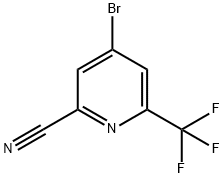 2-cyano-4-bromo-6-trifluoromethylpyridine Struktur