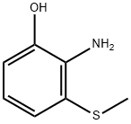 Phenol, 2-amino-3-(methylthio)- Struktur