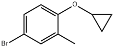 4-bromo-1-cyclopropoxy-2-methylbenzene Struktur