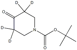 tert-butyl 4-oxopiperidine-1-carboxylate-3,3,5,5-d4 Struktur