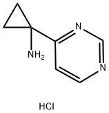 1-(pyrimidin-4-yl)cyclopropan-1-amine hydrochloride Struktur