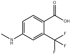 4-Methylamino-2-trifluoromethyl-benzoic acid Struktur