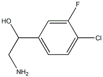 2-amino-1-(4-chloro-3-fluorophenyl)ethan-1-ol Struktur