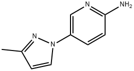 2-AMINO-5-(3-METHYL-1H-PYRAZOL-1-YL)PYRIDINE Struktur