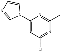 4-chloro-2-methyl-6-(1H-imidazol-1-yl)pyrimidine Struktur