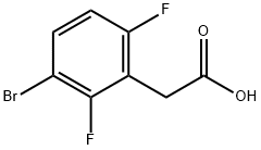 2-(3-bromo-2,6-difluorophenyl)acetic acid Struktur