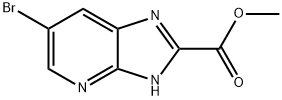 methyl 6-bromo-1H-imidazo[4,5-b]pyridine-2-carboxylate Struktur