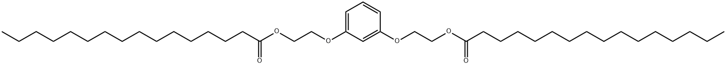 1,3-phenylenebis(oxyethane-2,1-diyl) dihexadecanoate Struktur