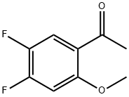 1-(4,5-Difluoro-2-methoxy-phenyl)-ethanone Struktur