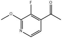 1-(3-Fluoro-2-methoxy-pyridin-4-yl)-ethanone Struktur