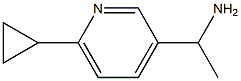 1-(6-Cyclopropylpyridin-3-yl)ethanamine Struktur