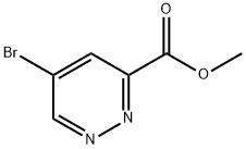 3-Pyridazinecarboxylic acid, 5-bromo-, methyl ester Struktur