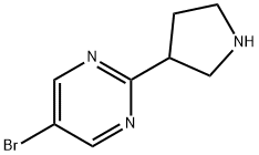 5-Bromo-2-(pyrrolidin-3-yl)pyrimidine Struktur