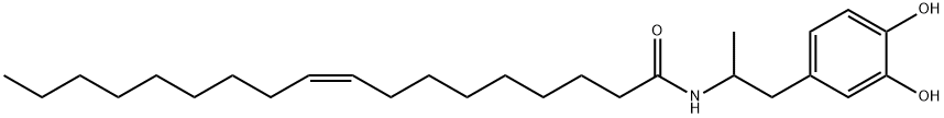 N-(1-(3,4-Dihydroxyphenyl)propan-2-yl)oleamide Struktur