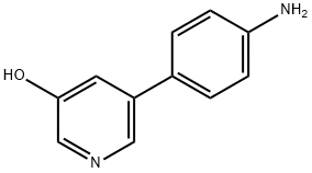 3-Hydroxy-5-(4-aminophenyl)pyridine Struktur