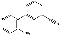 3-(4-AMINOPYRIDIN-3-YL)BENZONITRILE Struktur