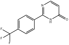 4-Hydroxy-2-(4-trifluoromethylphenyl)pyrimidine Struktur