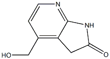 4-(hydroxymethyl)-1,3-dihydro-2H-pyrrolo[2,3-b]pyridin-2-one Struktur