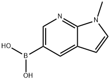 7-METHYLPYRROLO[2,3-B]PYRIDINE-3-BORONIC ACID Struktur