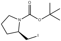 tert-butyl (2R)-2-(iodomethyl)pyrrolidine-1-carboxylate Struktur