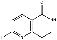 2-fluoro-5,6,7,8-tetrahydro-1,6-naphthyridin-5-one Struktur