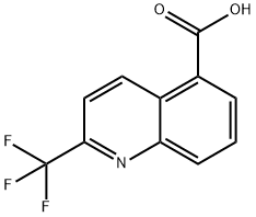 2-(trifluoromethyl)quinoline-5-carboxylic acid Struktur