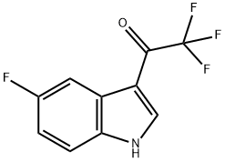 2,2,2-Trifluoro-1-(5-fluoro-3-indolyl)ethanone Struktur