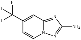 7-(trifluoromethyl)-[1,2,4]triazolo[1,5-a]pyridin-2-amine Struktur