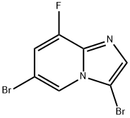 3,6-Dibromo-8-fluoroimidazo[1,2-a]pyridine Struktur