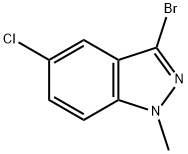 3-bromo-5-chloro-1-methyl-1H-indazole Struktur