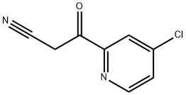 3-(4-chloropyridin-2-yl)-3-oxopropanenitrile Struktur