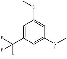 3-Methoxy-N-methyl-5-(trifluoromethyl)aniline Struktur