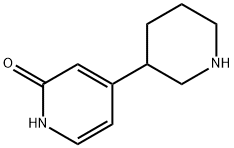 2-Hydroxy-4-(piperidin-3-yl)pyridine Struktur