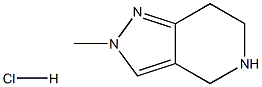 2-METHYL-4,5,6,7-TETRAHYDRO-2H-PYRAZOLO[4,3-C]PYRIDINE HYDROCHLORIDE Struktur