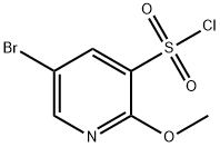 5-bromo-2-methoxypyridine-3-sulfonyl chloride Struktur