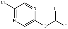 2-Chloro-5-(difluoromethoxy)pyrazine Struktur