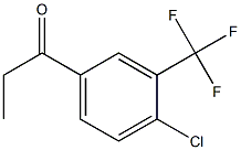 1-(4-chloro-3-(trifluoromethyl)phenyl)propan-1-one Struktur