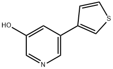 3-Hydroxy-5-(3-thienyl)pyridine Struktur