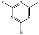 2,4-Dibromo-6-methyl-1,3,5-triazine Struktur