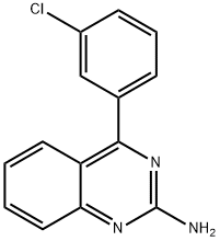 2-Amino-4-(3-chlorophenyl)quinazoline Struktur