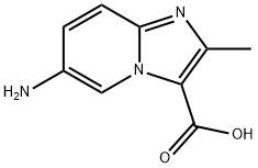 6-amino-2-methylimidazo[1,2-a]pyridine-3-carboxylic acid Struktur