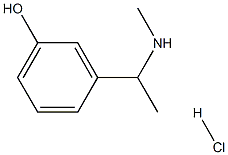 3-[1-(methylamino)ethyl]phenol hydrochloride Struktur