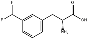 (2R)-2-AMINO-3-[3-(DIFLUOROMETHYL)PHENYL]PROPANOIC ACID Struktur