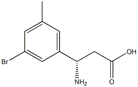 (3S)-3-AMINO-3-(3-BROMO-5-METHYLPHENYL)PROPANOIC ACID Struktur