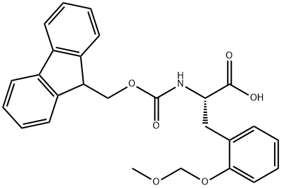 (2S)-2-({[(9H-fluoren-9-yl)methoxy]carbonyl}amino)-3-[2-(methoxymethoxy)phenyl]propanoic acid Struktur